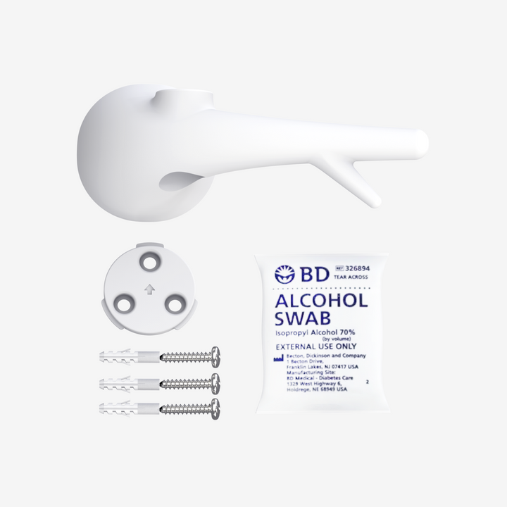 Lollipop Wall Mount Kit - Includes 3 adhesive hangers