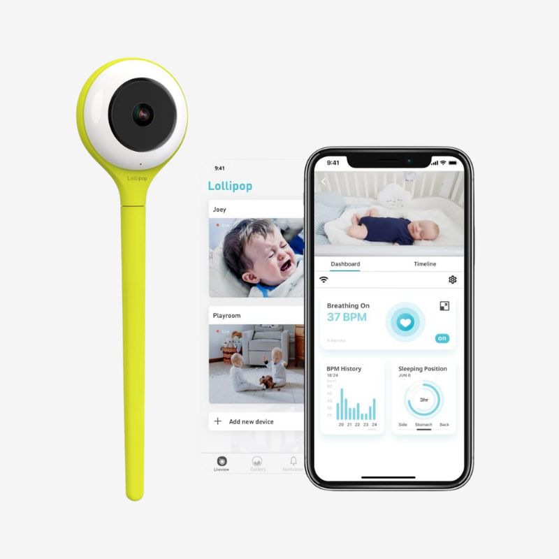 Lollipop Smart Baby Camera- Pistachio