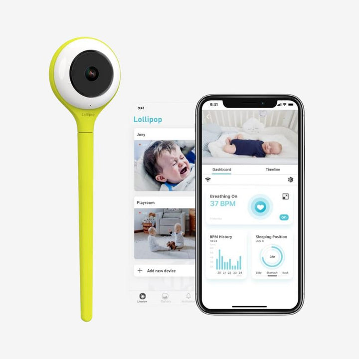 Lollipop Smart Baby Camera- Pistachio